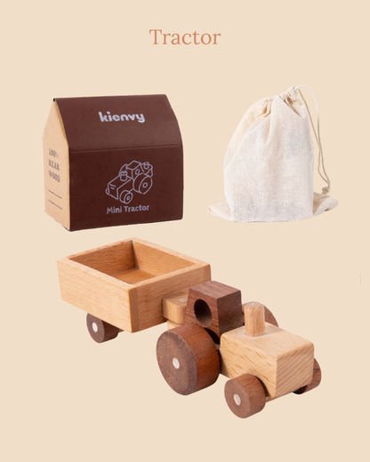 Wild & Little Houten Voertuigen - Bouw je eigen wagenpark