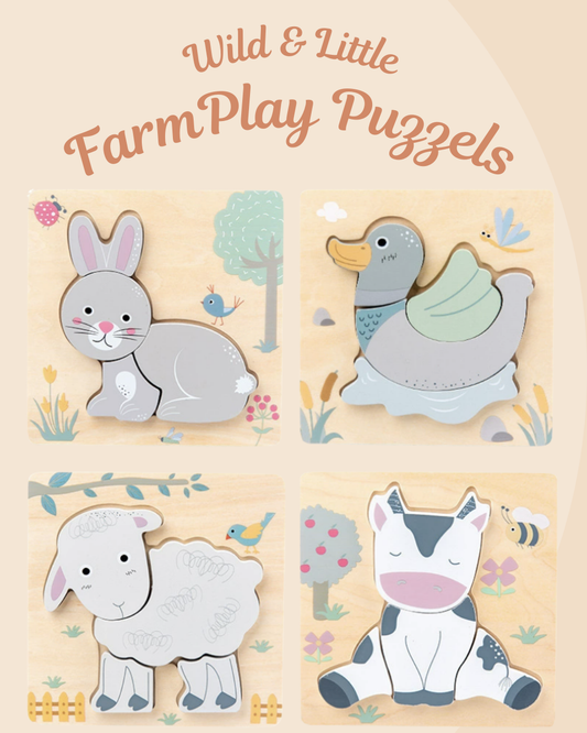 Wild & Little FarmPlay Puzzles - Eerste puzzels met lieve boerderijdieren