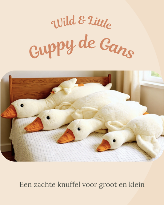 Wild & Little Guppy de Gans – een zachte knuffel voor groot en klein