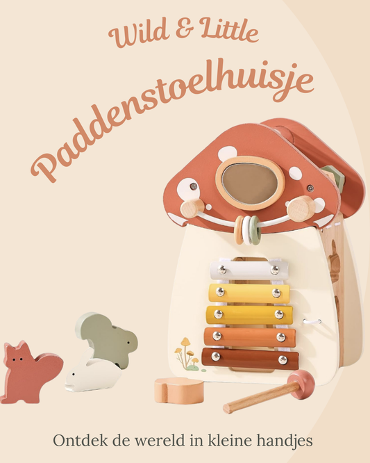 Wild & Little Paddenstoelhuisje - Waar boskabouters wonen