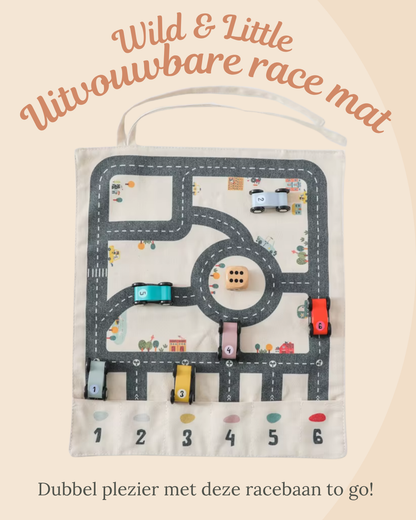 Wild & Little Uitvouwbare Race Mat - Samen spelen, samen ontdekken