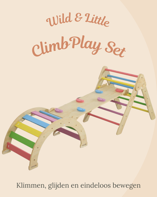 Wild & Little ClimbPlay Set - Klimmen, glijden en eindeloos bewegen