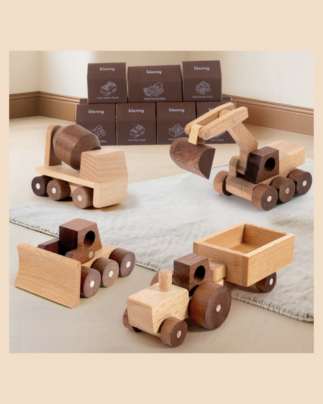 Wild & Little Houten Voertuigen - Bouw je eigen wagenpark