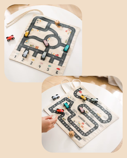 Wild & Little Uitvouwbare Race Mat - Samen spelen, samen ontdekken