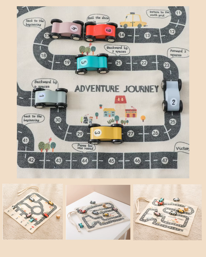 Wild & Little Uitvouwbare Race Mat - Samen spelen, samen ontdekken