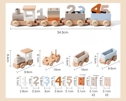 Wild & Little Getallentrein - Op reis met cijfers en kleuren