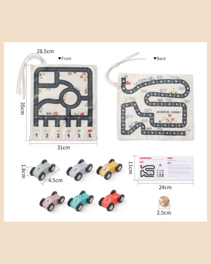 Wild & Little Uitvouwbare Race Mat - Samen spelen, samen ontdekken