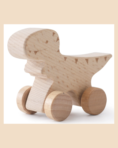 Wild & Little Dinoset - Vier prehistorische vrienden op wieltjes