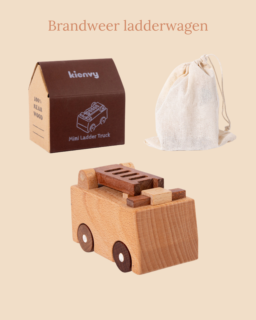 Wild & Little Houten Voertuigen - Bouw je eigen wagenpark