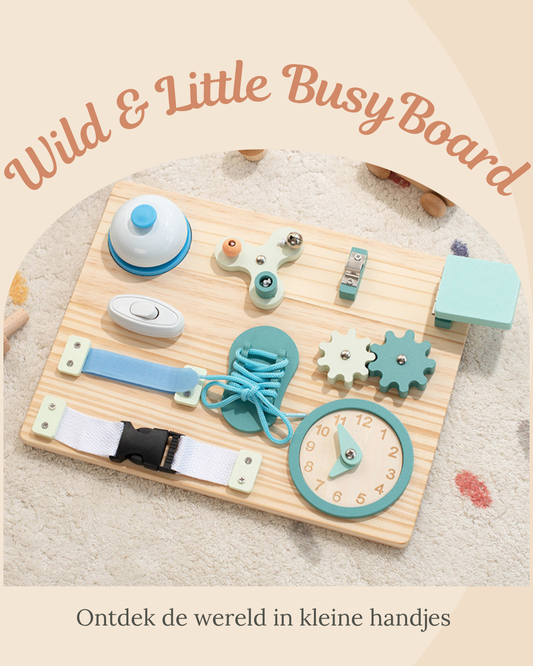 Wild & Little BusyBoard - Ontdek de wereld in kleine handjes